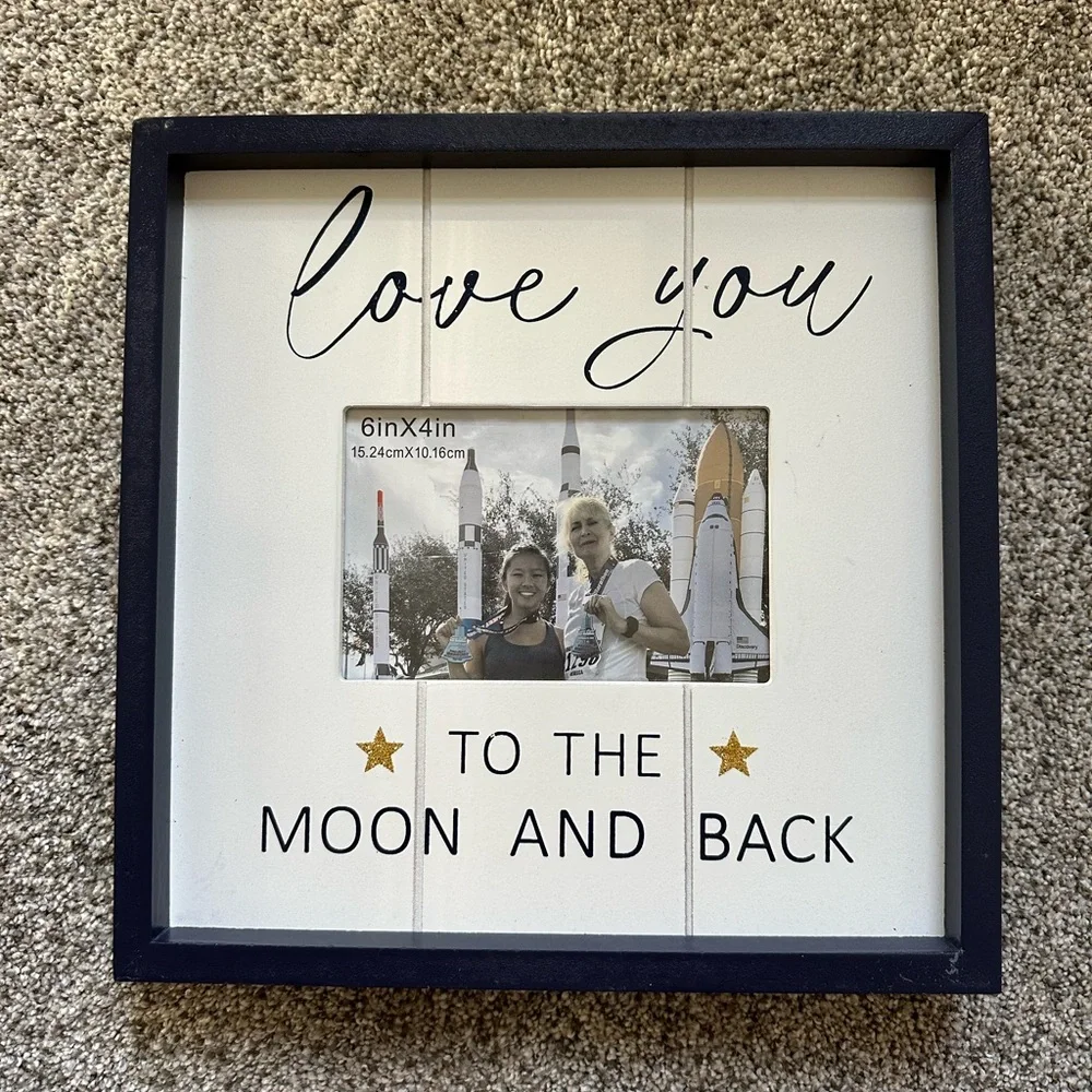New Moon and Back Photo Frame 6inX4in (15.24cmX 10.16cm)